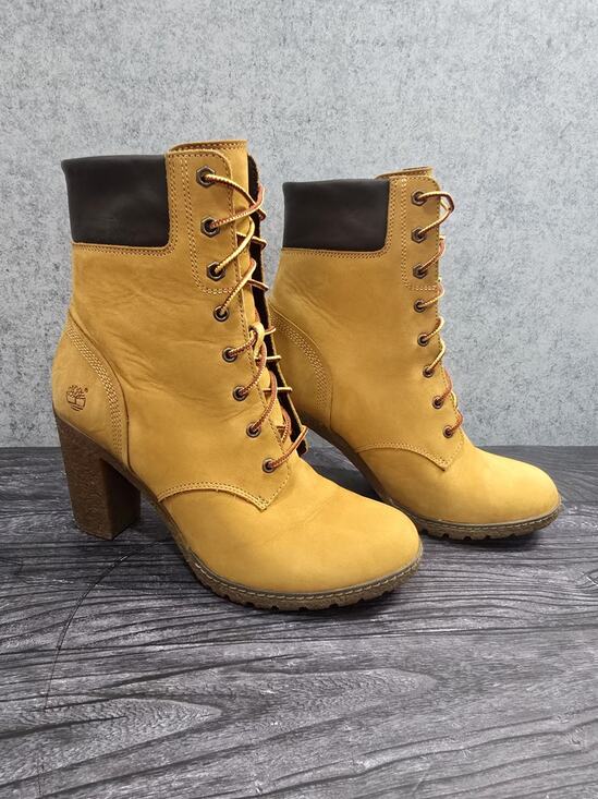 Timberland Shoes - Timberland Earthkeepers Glancy 6" Heeled Boots Wheat Nubuck 8715A Women's 8.5